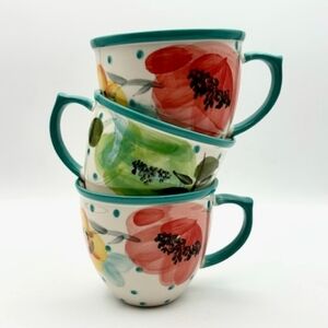 Pioneer Woman Vintage Bloom Floral Mug - Set of 3